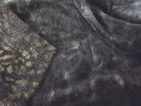 Double Sided Supersoft Cuddlesoft Fabric Material - MULTI BLACK LEOPARD